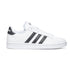 Sneakers bianche in pelle e similpelle con strisce a contrasto adidas Grand Court, Brand, SKU s324000134, Immagine 0